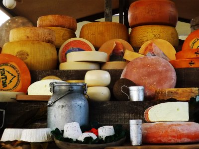 Top-4 original cheeses in Milan