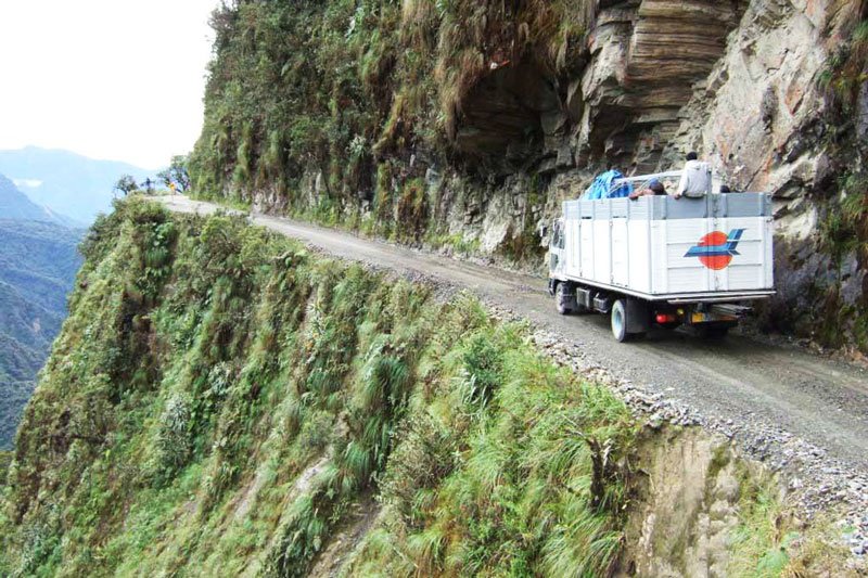 Difficulties on the Death Road, La Paz