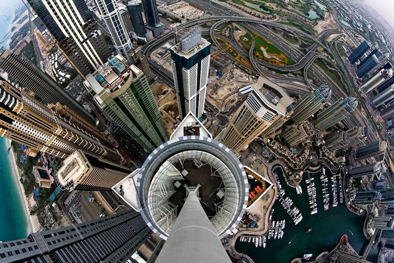 View from the very top, Dubai