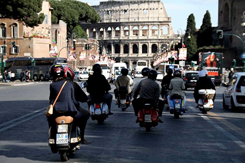Rome on scooter