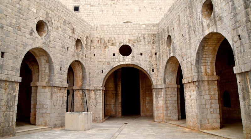 Fortress of St. Lawrence inside, Dubrovnik
