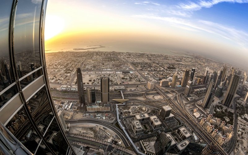 View from the observation deck, Dubai