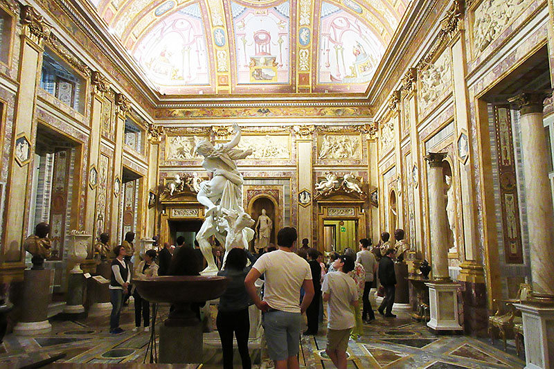 Inside the Borghese Gallery