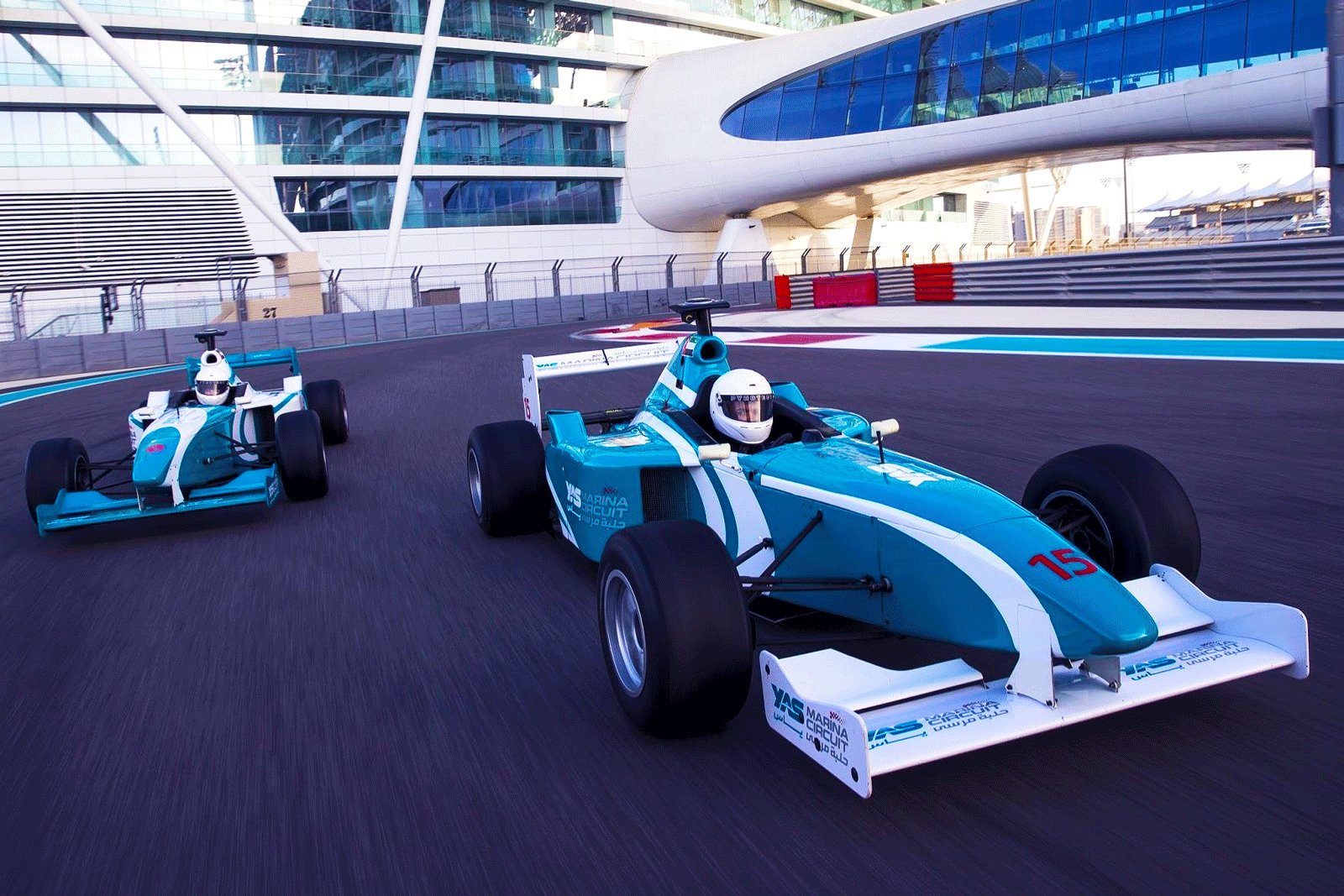 How to drive a race car along the Formula 1 circuit in Abu Dhabi