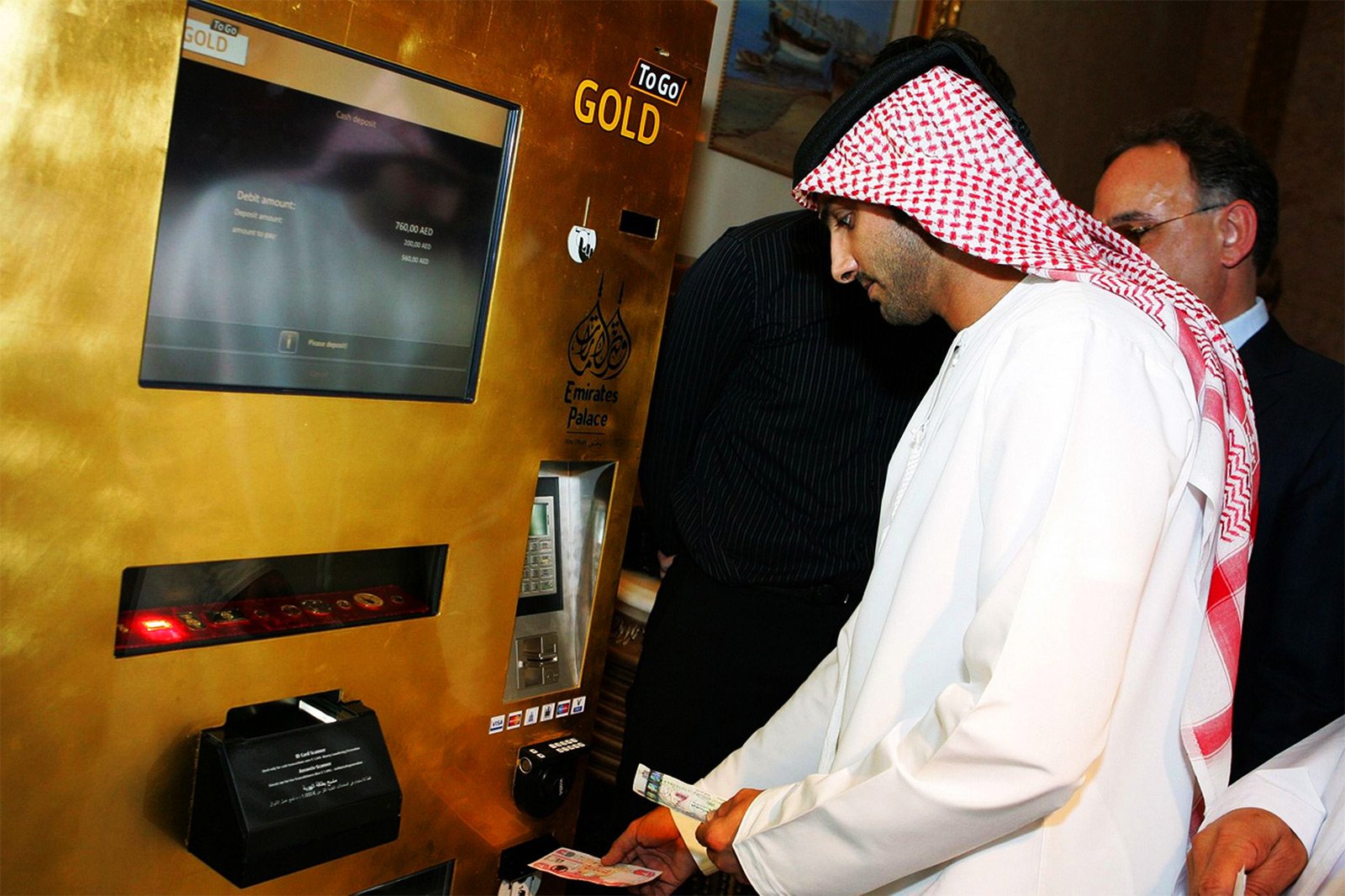 How to get gold from an ATM in Abu Dhabi