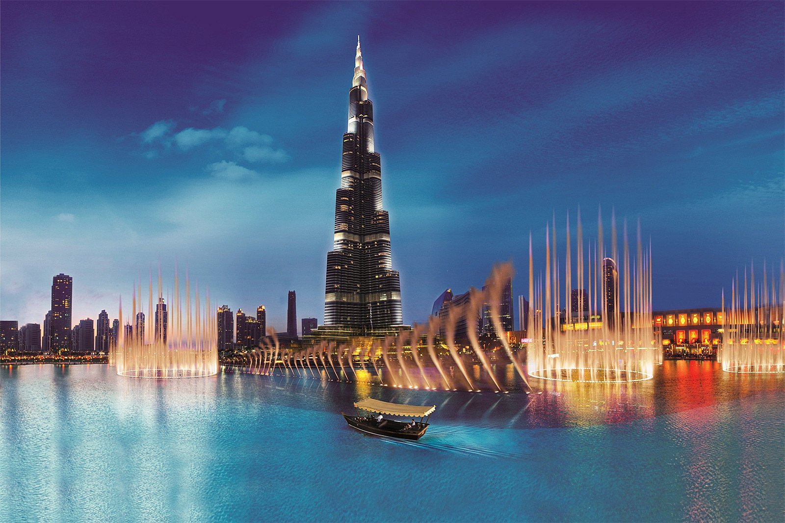 How to take the Dubai Fountain lake ride in Dubai