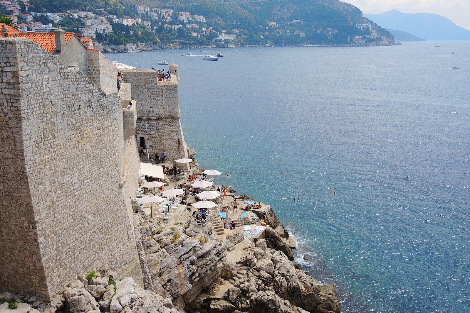 How to visit a cafe on the cliff in Dubrovnik