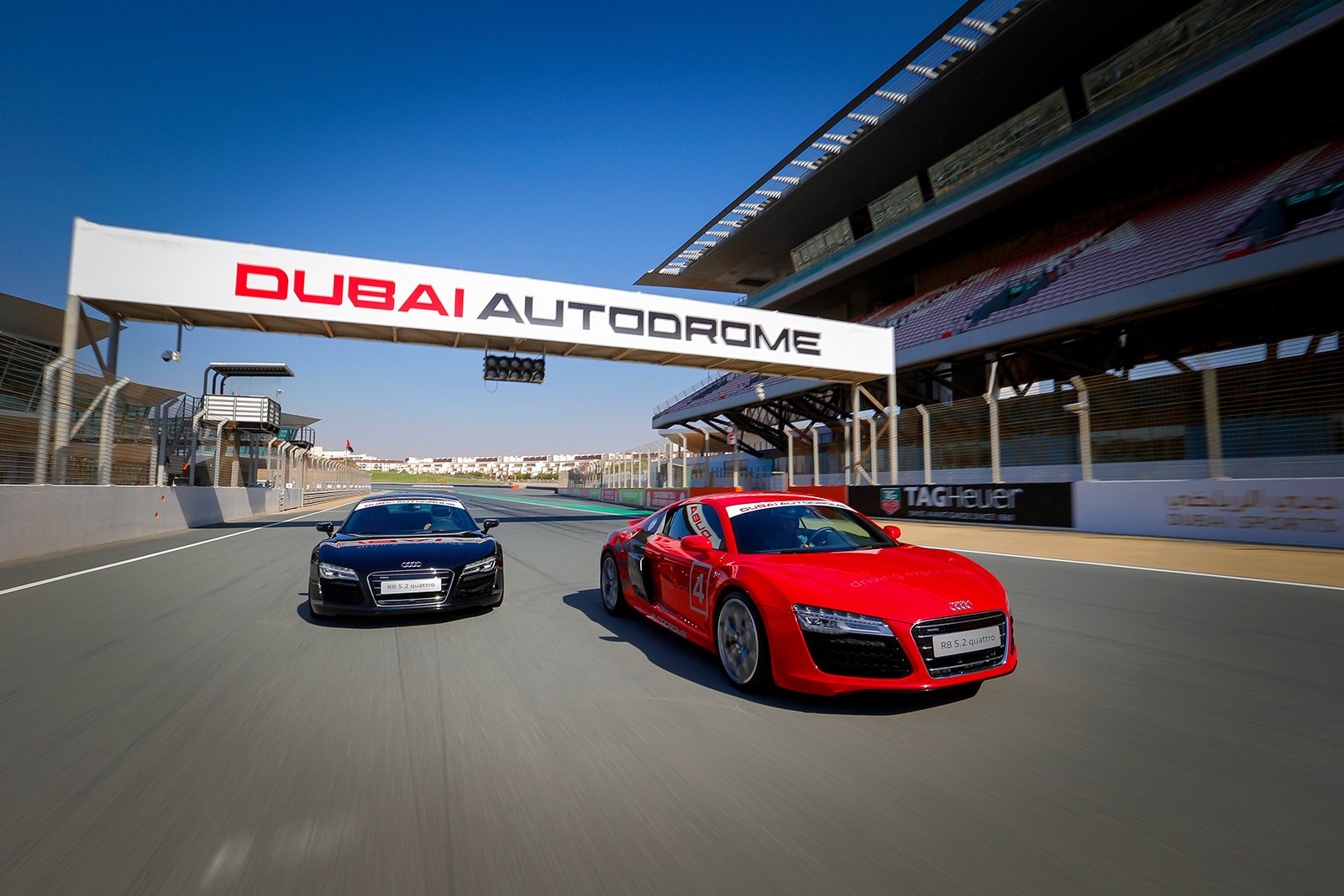 How to drive Audi R8 on a racing track in Dubai