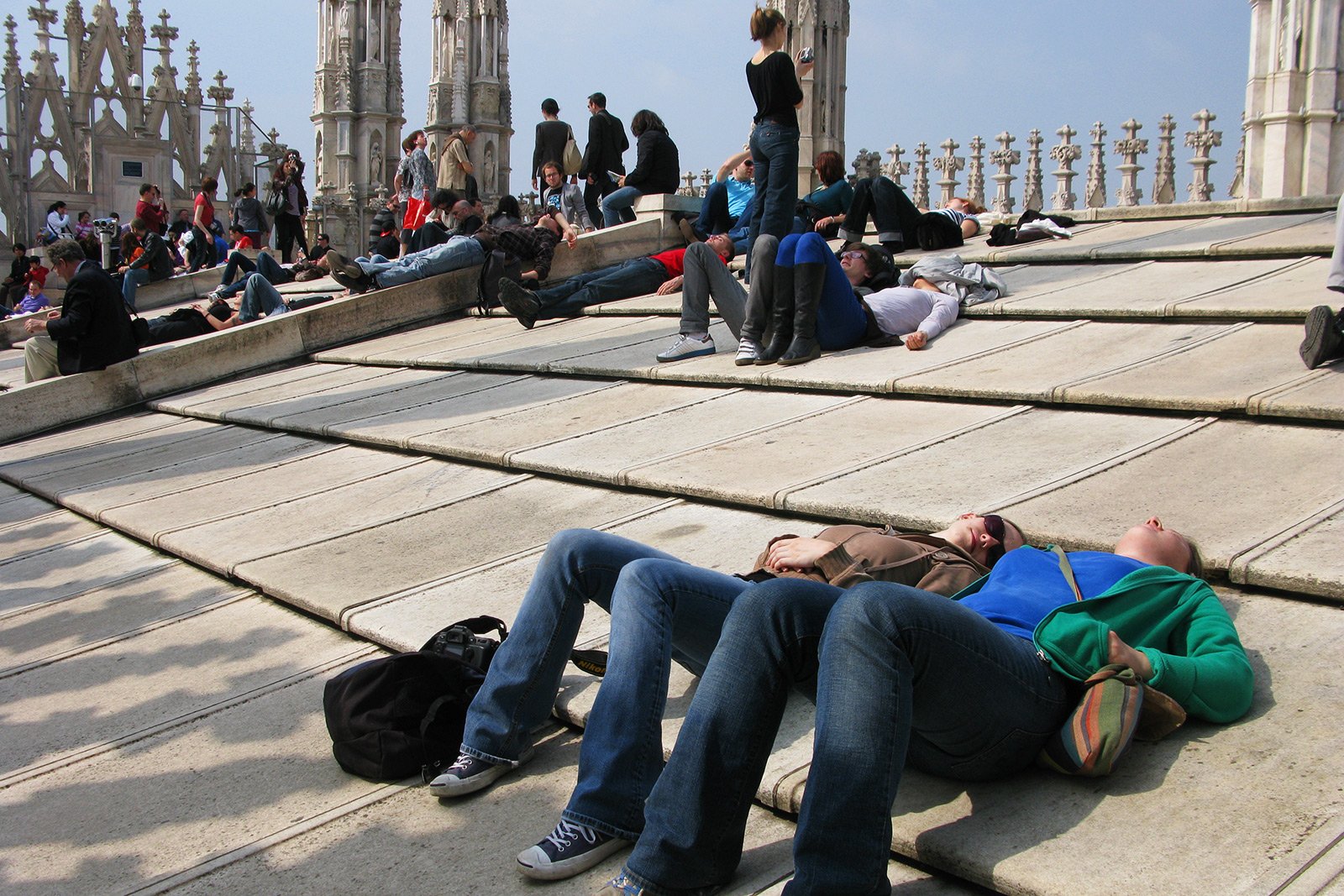 How to get a tan on the roof of Milan Cathedral in Milan