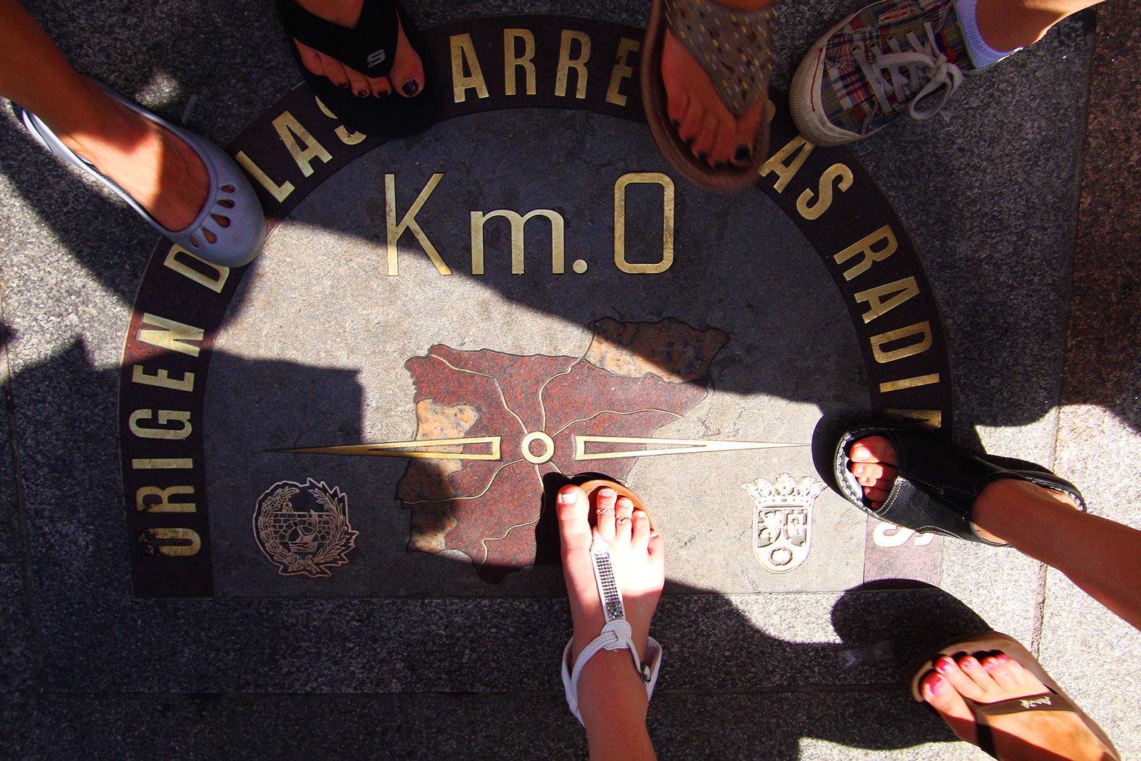 How to find zero kilometer on Puerta del Sol in Madrid