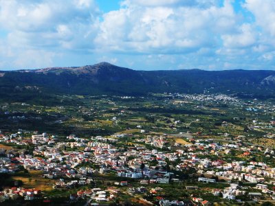 See the panorama of the two cities on Rhodes