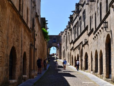 Walk through the the Street of the Knights on Rhodes