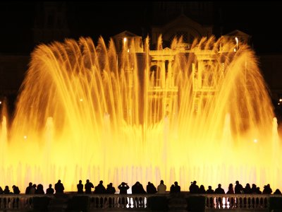 See the Singing Fountain in Barcelona