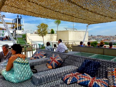 Drink coffee on the terrace with the best views of Madrid in Madrid