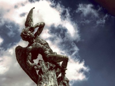 See the statue of Lucifer in Madrid
