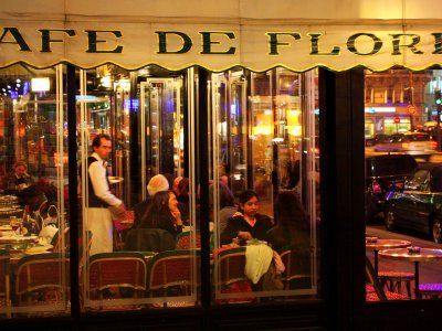 Visit the legendary Cafe de Flore in Paris