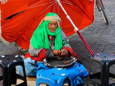 Learn your future from the fortune teller in Marrakesh