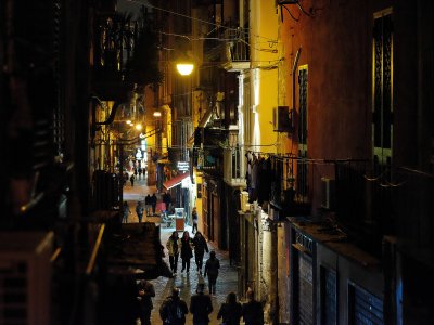 Walk through the famous Spaccanapoli in Naples