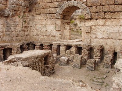 Visit the ancient thermae in Antalya