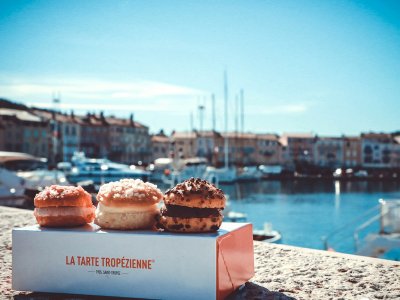 Try tropezienne tart in Saint-Tropez