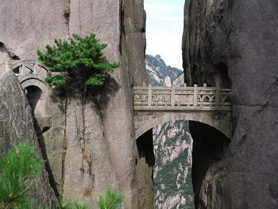 Cross the bridge of immortal in Hangzhou