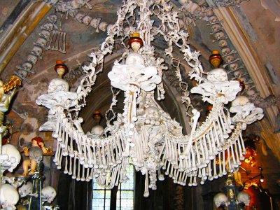 See human bone chandelier in Prague