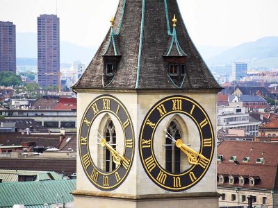 See the biggest European clock in Zurich