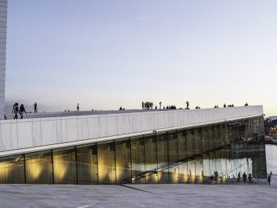 Walk on the Opera House roof in Oslo