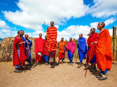See Maasai tribe dancing in Arusha