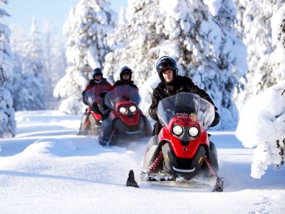 Take a snowmobile ride in Rovaniemi