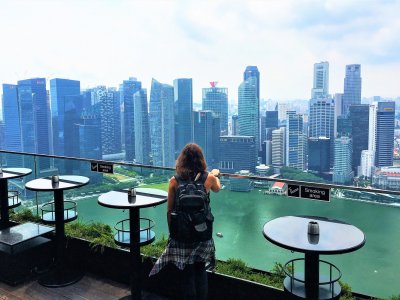 See the city from a 200-meter skyscraper in Singapore