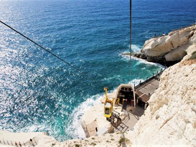 Go down to grottoes by the world's steepest cable-car way in Haifa
