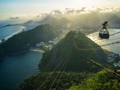 Climb the top of Sugarloaf by the cableway in Rio de Janeiro