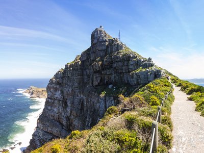 Visit the lighthouse at the Cape of Good Hope in Cape Town