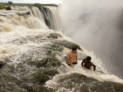Swim on the edge of Victoria Falls in Livingstone