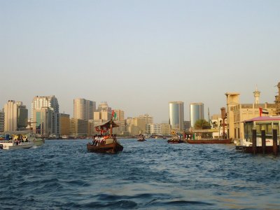 Take an abra boat in Dubai