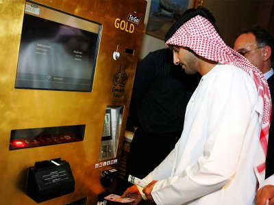 Get gold from an ATM in Abu Dhabi