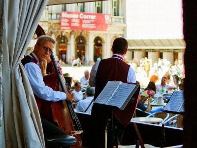Listen to the orchestra of St. Mark's square in Venice