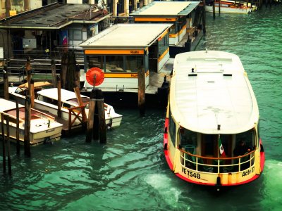 Ride the vaporetto in Venice