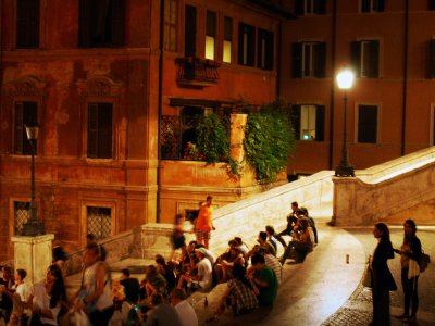 Sit on the Spanish Steps in Rome