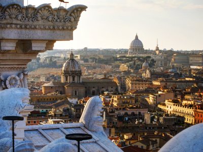 Climb to the roof of the Altar of the Fatherland in Rome