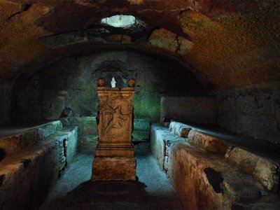 Go down to the Mithraeum in Rome