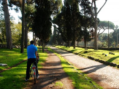 Cycling the Appian Way in Rome