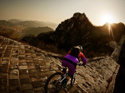 Ride a bike on the Great Wall of China in Beijing