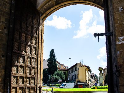 Go through Porta Romana in Florence
