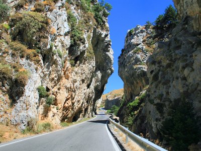 Drive the scenic road Koksare-Preveli on Crete