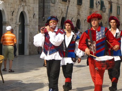 See the city guards of Dubrovnik in Dubrovnik