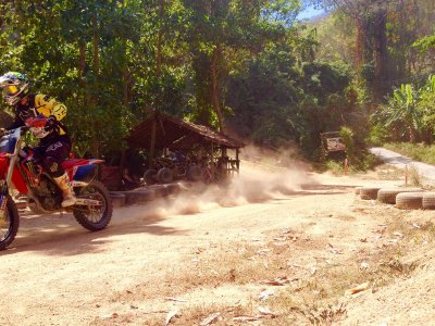 Motor-cross in the jungle in Phuket