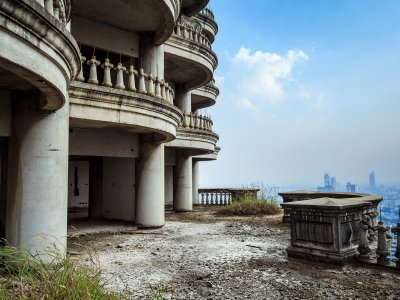 The abandoned Sathorn Unique Tower in Bangkok