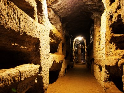 The catacombs of St. Callixtus in Rome